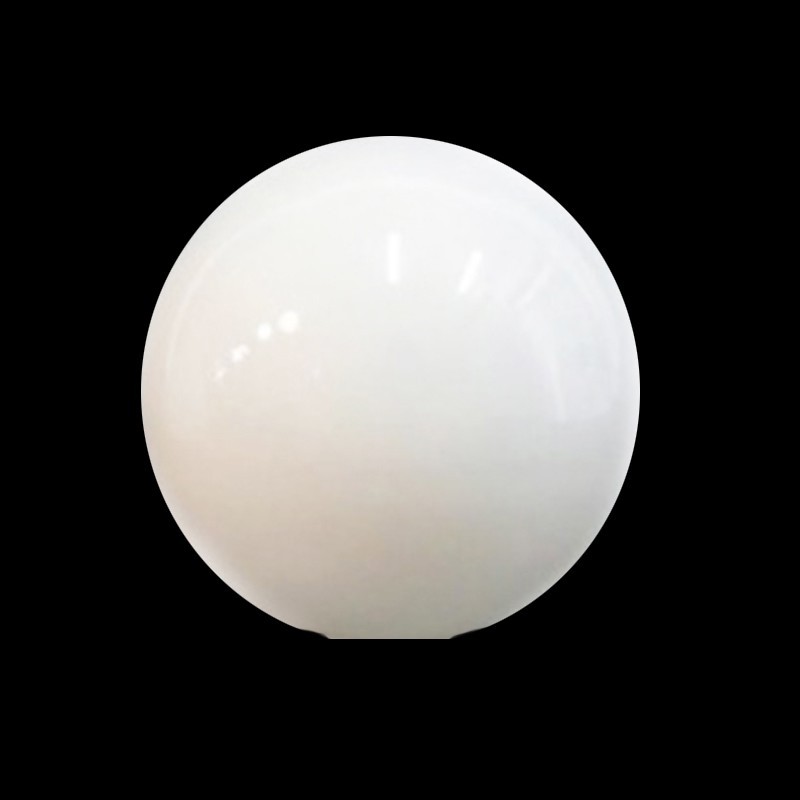 Globo de cristal blanco brillo sin cuello para lámparas