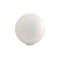 Globo blanco mate 160mm sin cuello abertura 45mm