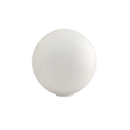 Globo blanco mate 160mm sin cuello abertura 45mm