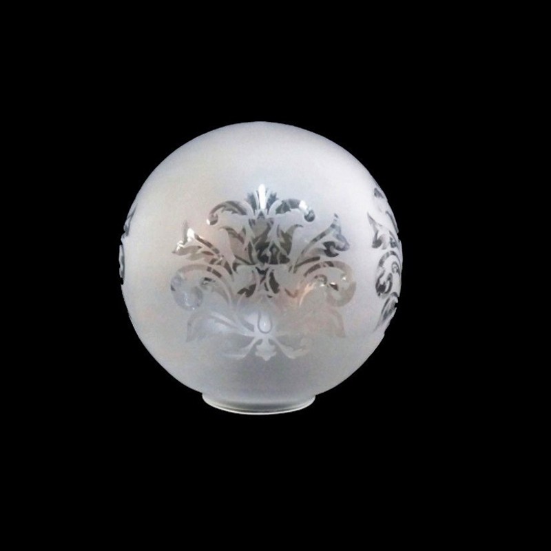 Bola cristal sin cuello grabada ácido decorativa - Bolas y globos de cristal  - Fabricatulampara