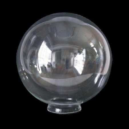 Globo de cristal con cuello transparente para lámparas