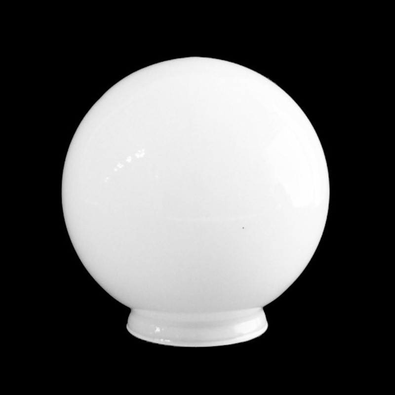 Bola de cristal con cuello blanco brillo para lámparas