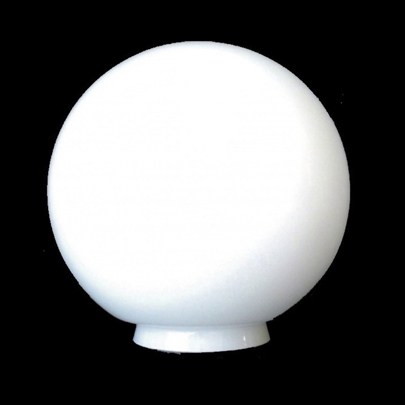 Bola de cristal con cuello blanco brillo reforzada
