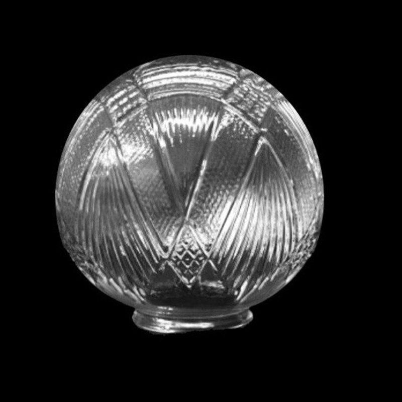 Bola cristal decorada semimate relieve con cuello