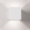Aplique yeso recto 150mm x 150mm x 70mm doble salida