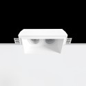 Foco escayola GU10 148mm x 76mm y altura 130mm