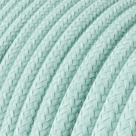 Cable decorativo textil a metros homologado verde pastel