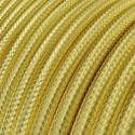 Cable decorativo textil a metros homologado recubierto de cobre oro