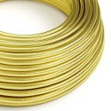 Cable decorativo textil a metros homologado recubierto de cobre oro