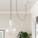 Cable decorativo textil a metros homologado bicolor verde