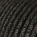Cable decorativo textil a metros homologado color negro lino