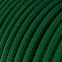 Cable decorativo textil a metros homologado color verde oscuro
