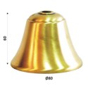 Campana metálica de latón 60mm alto x 80mm diámetro
