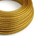 Cable decorativo textil a metros homologado dorado fantasía