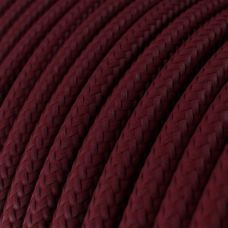 Cable decorativo textil a metros homologado color burdeos