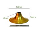 Plafón soporte de latón para rosca E27 de 185mm x 70mm