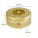 Soporte de latón de 60mm diámetro x 25mm y salida de 30mm