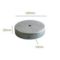 Soporte de hierro para pintar 120mm diámetro y una salida