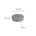 Soporte de metal hierro bruto redondo de 140mm diámetro