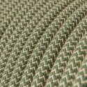 Cable decorativo textil a metros homologado color verde lino