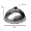 Florón ø100mm x h.55,6mm hierro