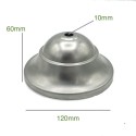 Soporte metal hierro bruto de 120mm clásico y una salida