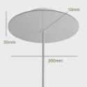 Rosetón redondo personalizable 200 mm | FABRICA TU LÁMPARA