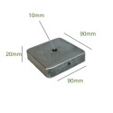 Soporte de hierro para pintar cuadrado 90mm y una salida