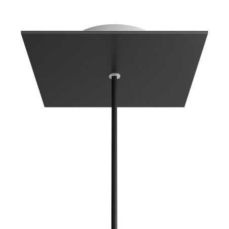 Rosetón cuadrado 200 mm con agujero central | FABRICA TU LÁMPARA