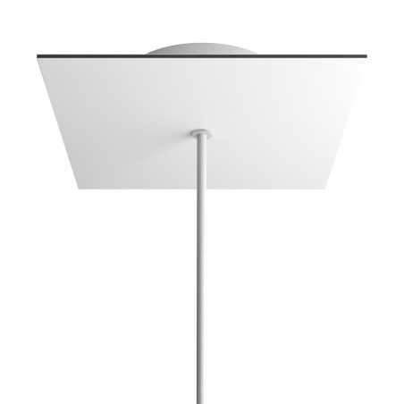 Rosetón cuadrado 200 mm con agujero central | FABRICA TU LÁMPARA