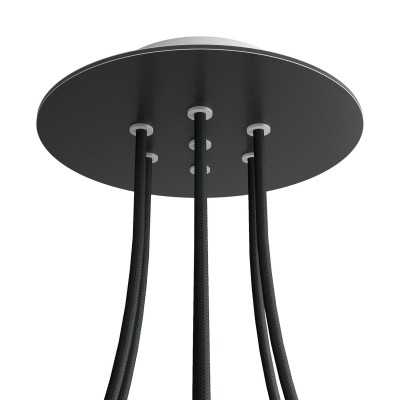 Rosetón redondo 200 mm con 7 orificios | FABRICA TU LÁMPARA