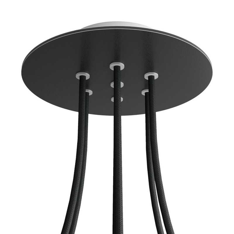 Rosetón redondo 200 mm con 7 orificios | FABRICA TU LÁMPARA