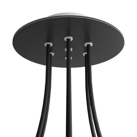 Rosetón redondo 200 mm con 7 orificios | FABRICA TU LÁMPARA