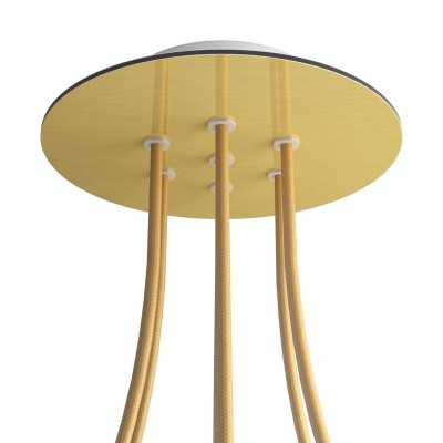 Rosetón redondo 200 mm con 7 orificios | FABRICA TU LÁMPARA