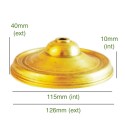 Portatulipas de latón de 125mm de diámetro x 35mm alto