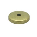 Tapa portaglobos de latón 88mm diámetro x 7mm