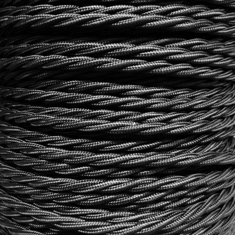 Cable trenzado a metros color negro varias secciones