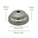 Tapa decorada hierro bruto 55mm x 10mm