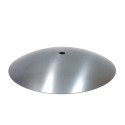 Tapa cóncava en hierro bruto 60mm x 2mm para globos de cristal