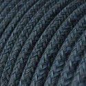 Cable decorativo textil a metros homologado color azul hechizo