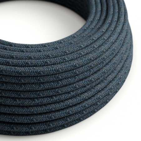 Cable decorativo textil a metros homologado color azul hechizo