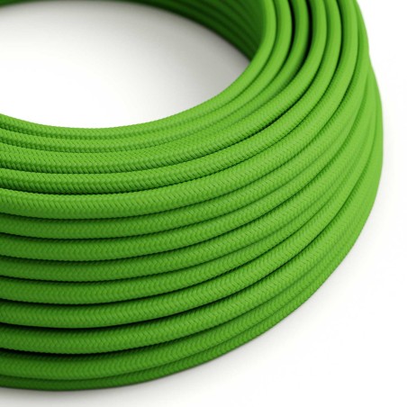 Cable decorativo textil a metros homologado color verde