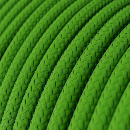 Cable decorativo textil a metros homologado color verde