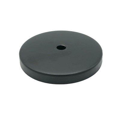 Tapa de metal color negro 99mm diámetro x 17mm