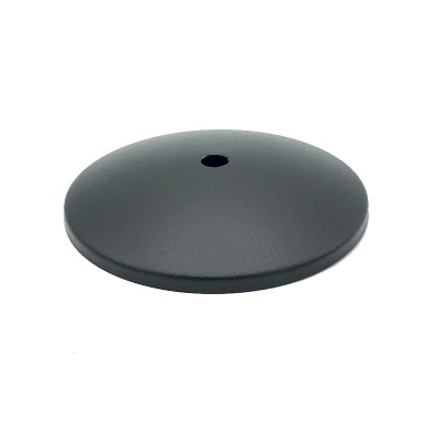 Tapa de metal color negro cóncava 105mm diámetro x 5mm