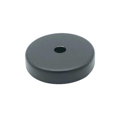 Tapa portaglobos color negro 58mm diámetro x 10mm