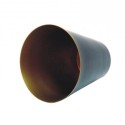 Campana metal negra y oro 170mm alto x 155mm diámetro