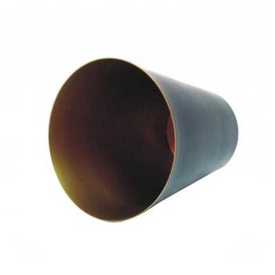 Campana metal negra y oro 170mm alto x 155mm diámetro