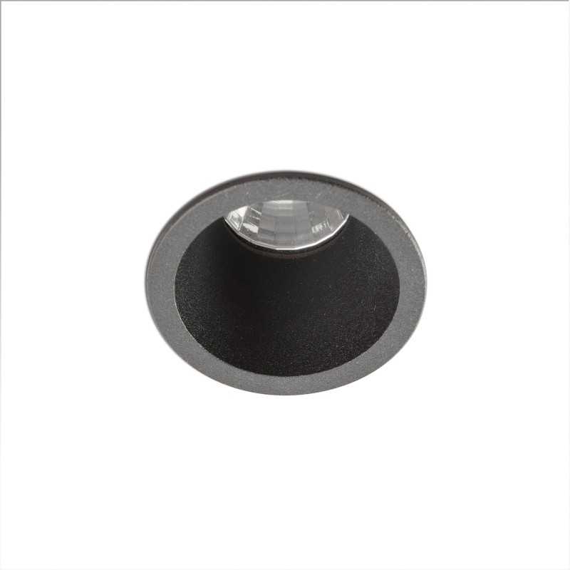 Lámpara techo aluminio LED integrado negro mate LATILLE