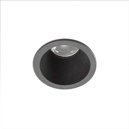 Lámpara techo aluminio LED integrado negro mate LATILLE